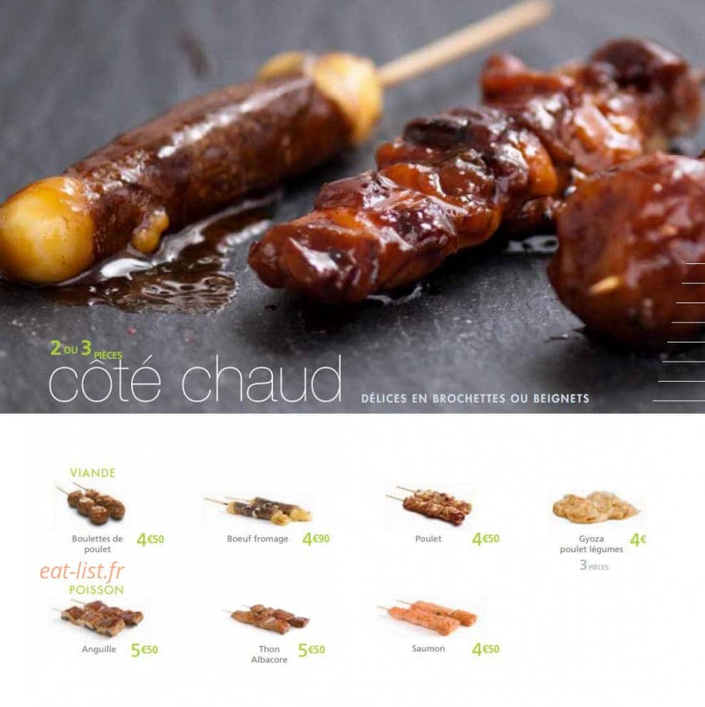 Côté Sushi — carte page 17