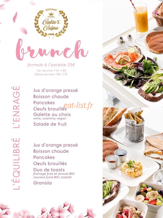 Cutie's Crêpe — carte page 1
