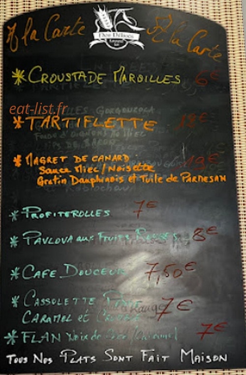 Fromages & Papilles — carte page 1