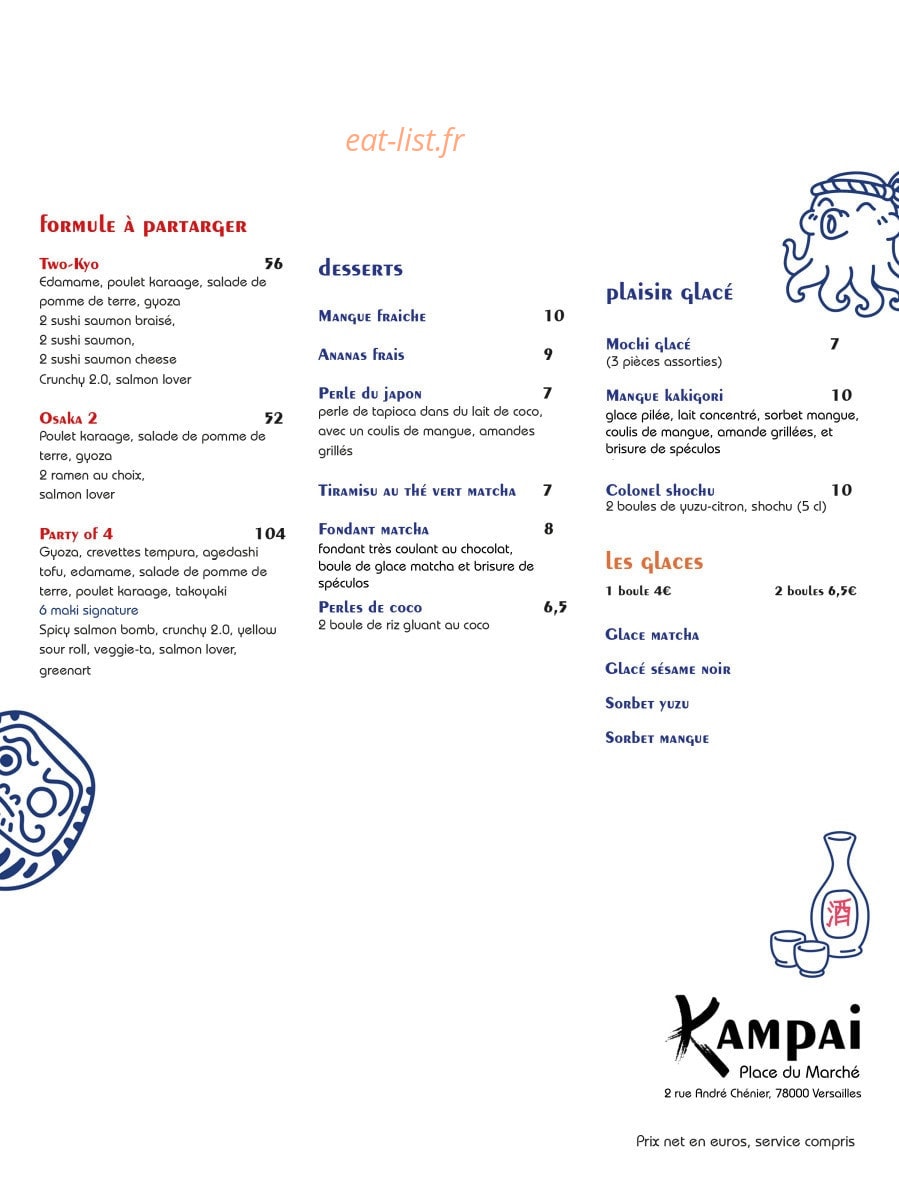 Kampai — carte page 4
