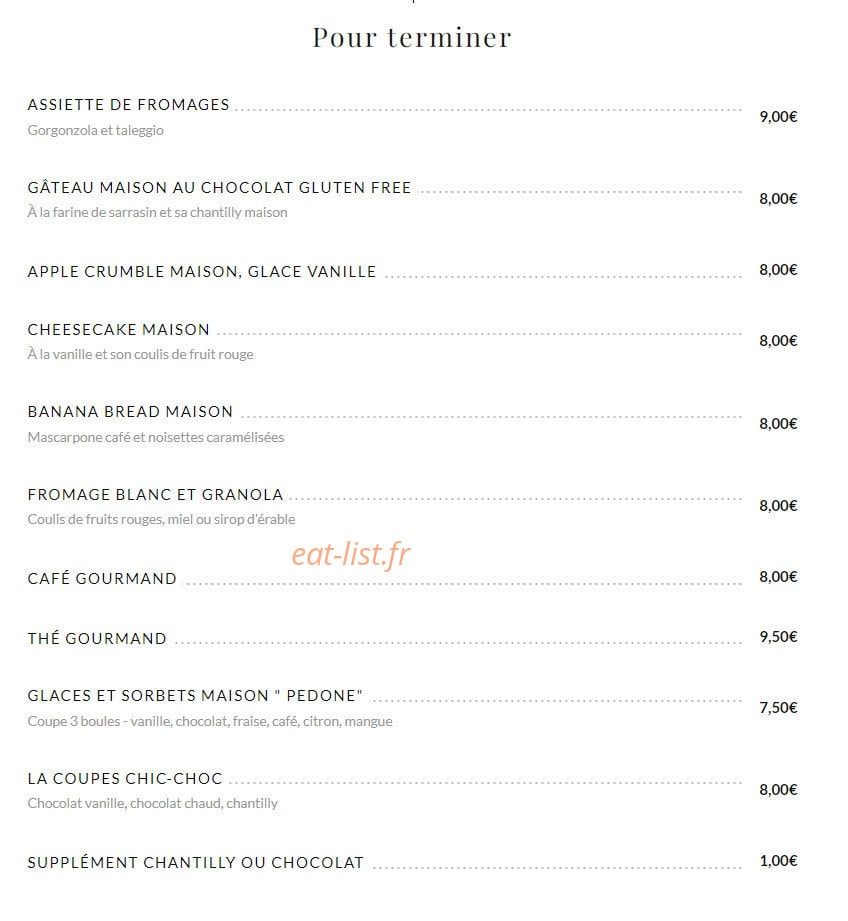 La Guinguette — carte page 4