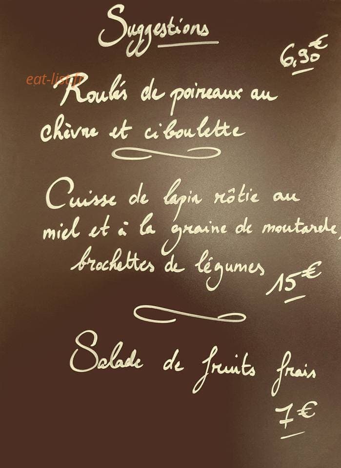 La Salamandre — carte page 1
