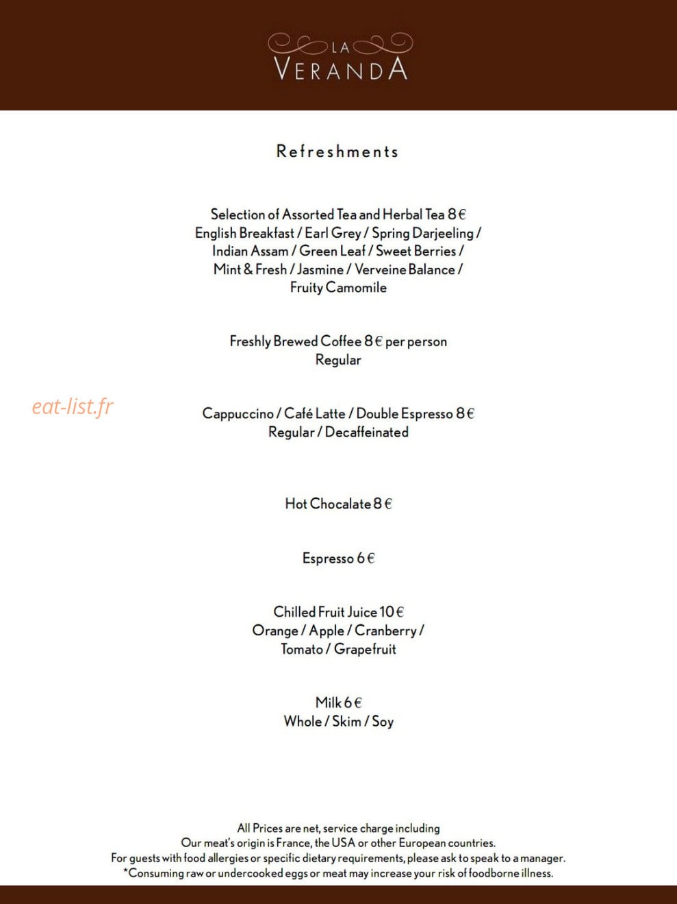 La veranda — carte page 3