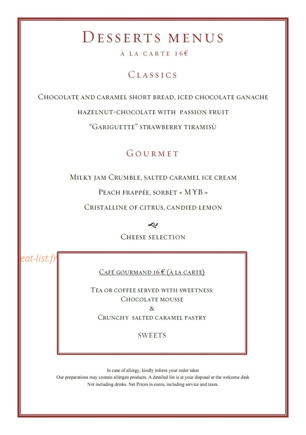 La veranda — carte page 7