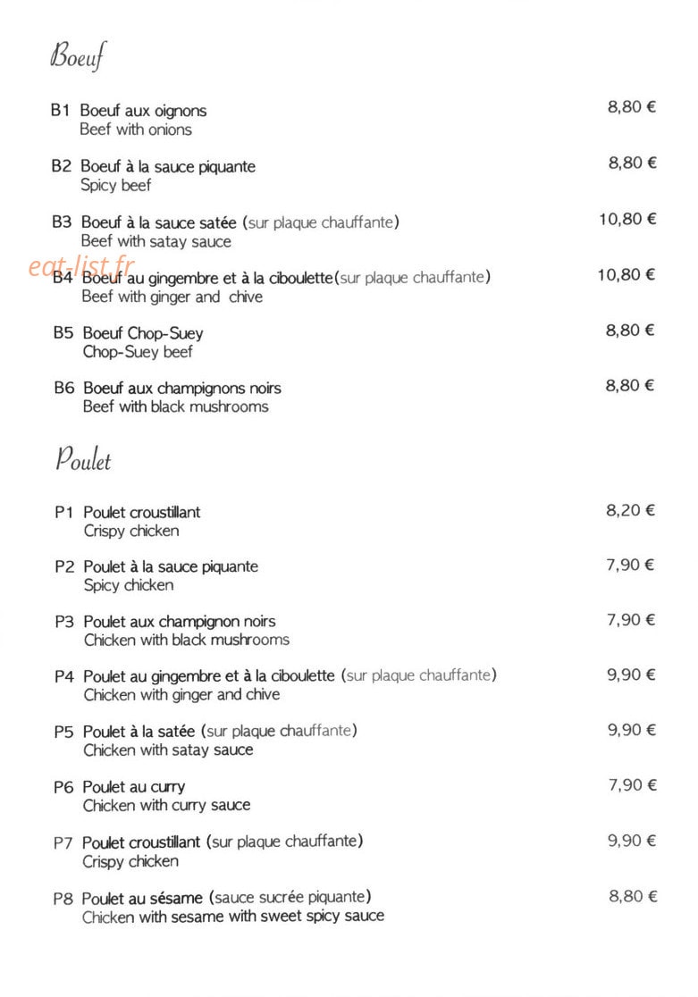 Le Basilic — carte page 5