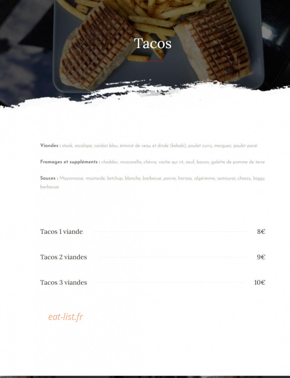 Le Jasmin — carte page 5