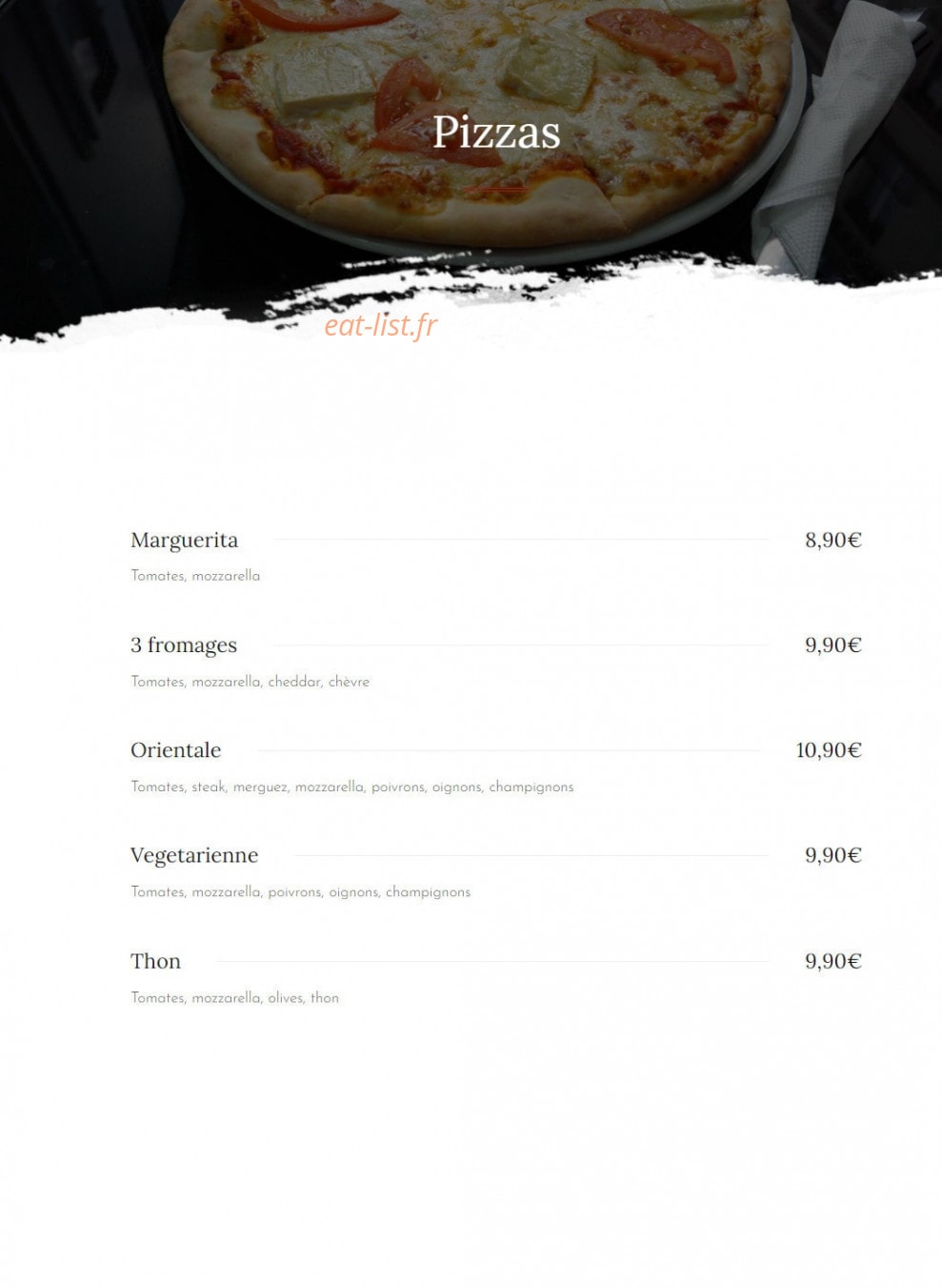Le Jasmin — carte page 7