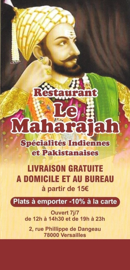 Le Maharajah — carte page 1