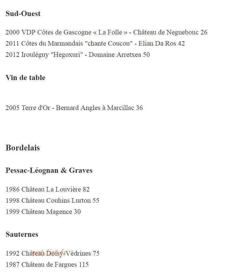 Le Zin's — carte page 9