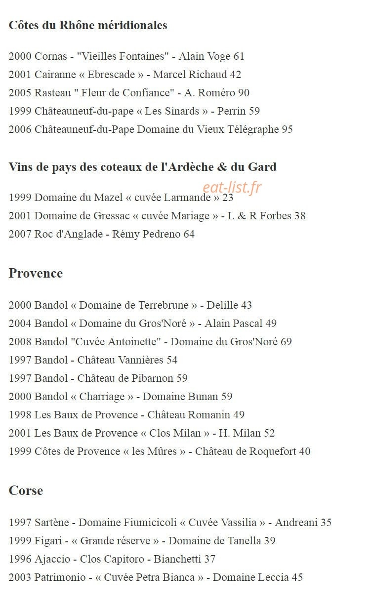 Le Zin's — carte page 13