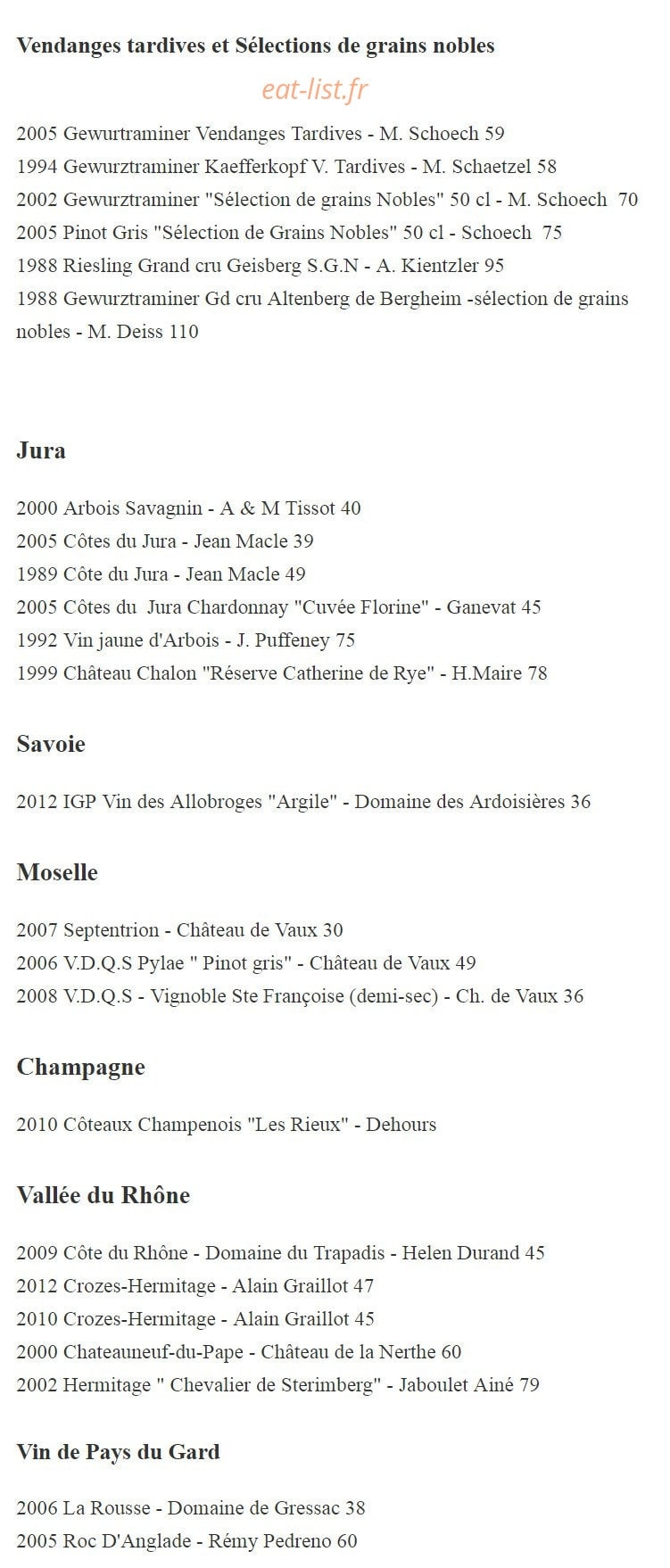 Le Zin's — carte page 7