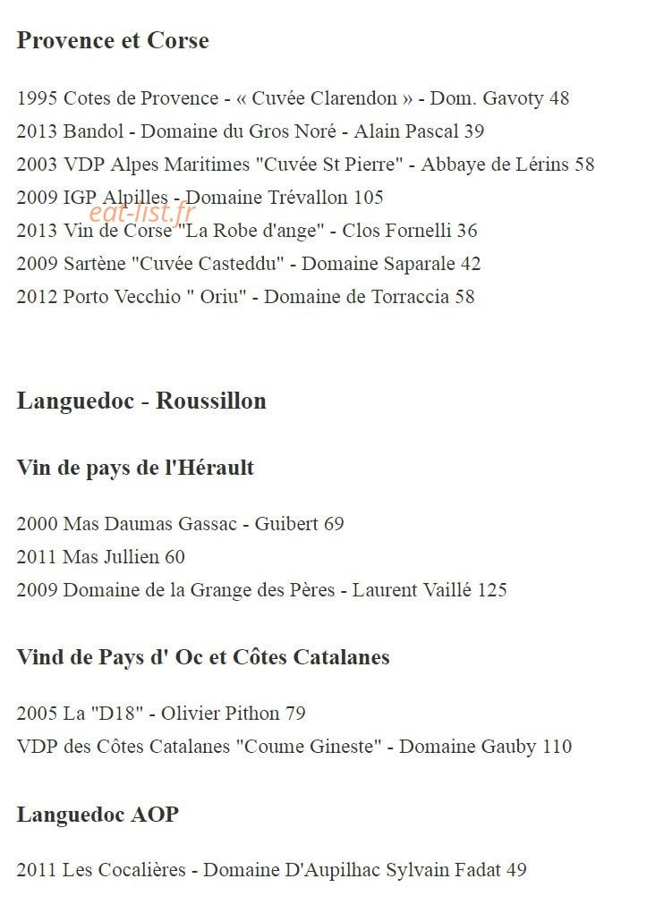 Le Zin's — carte page 8