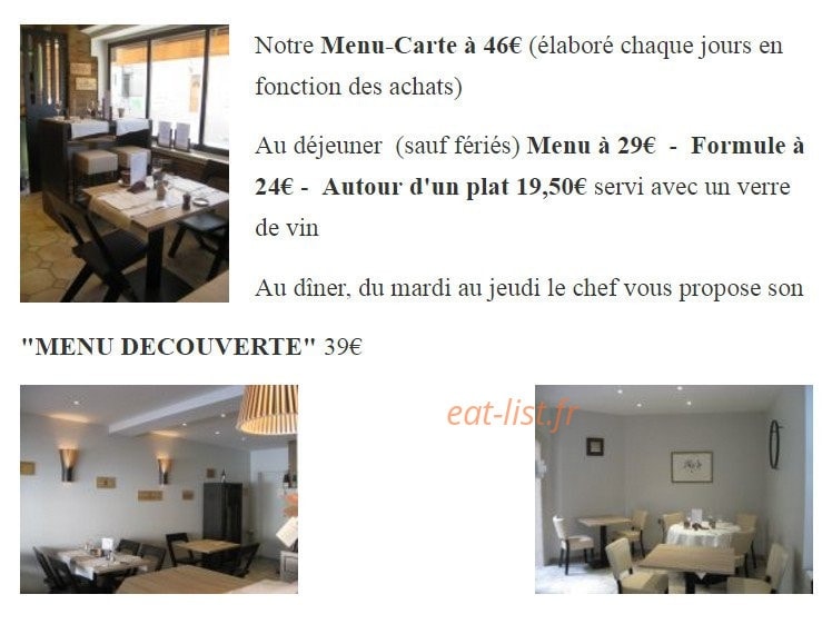 Le Zin's — carte page 1