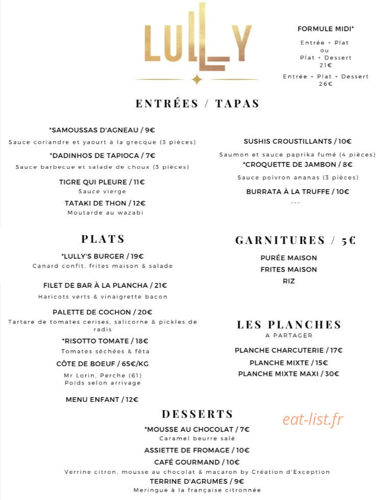 Lully — carte page 1