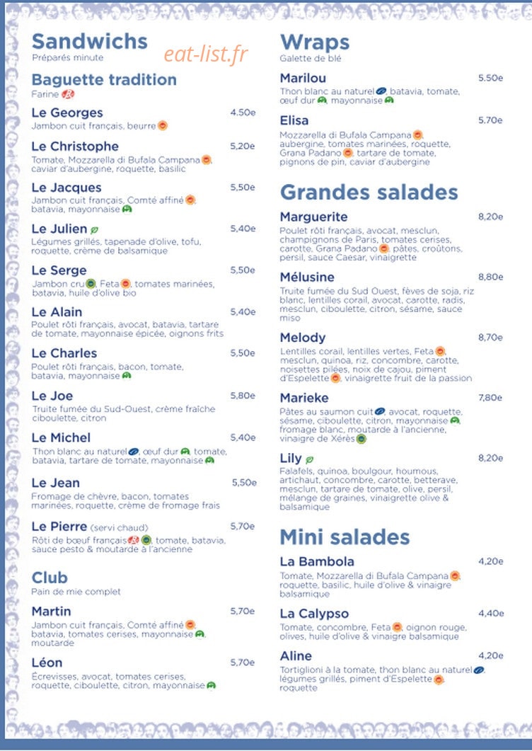 Madeleine — carte page 2