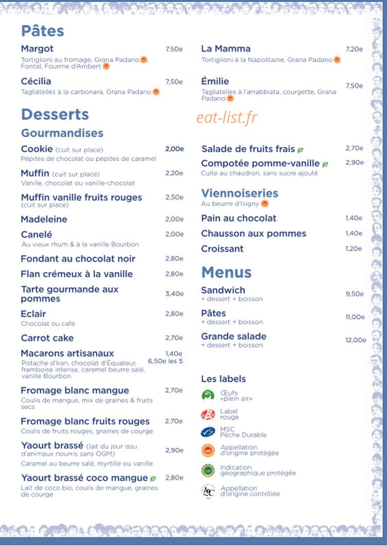 Madeleine — carte page 3