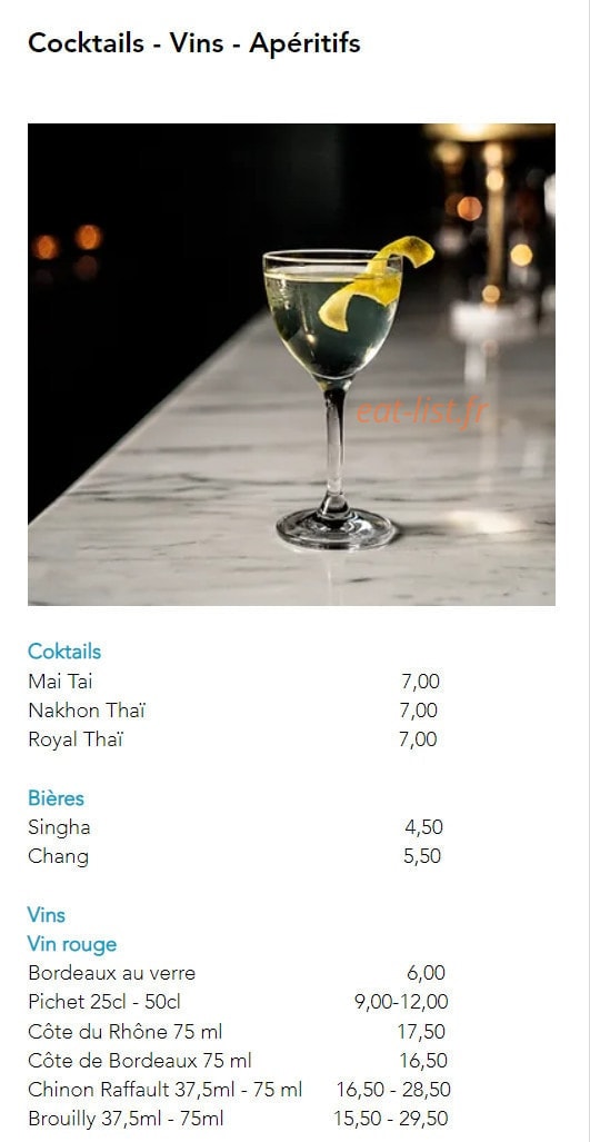 Nakhon Thai — carte page 10