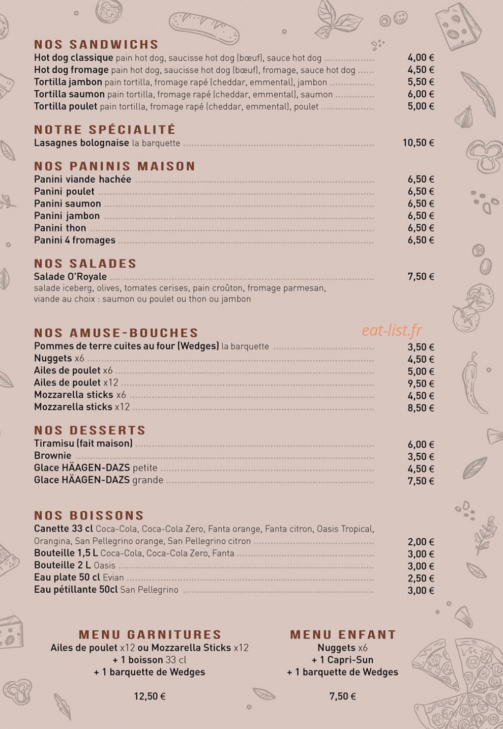 O'Royale — carte page 2