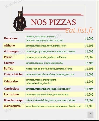 Pizza Capri — carte page 5