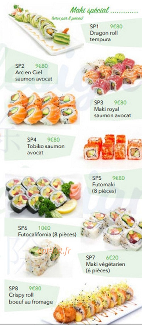 Simple eat — carte page 8