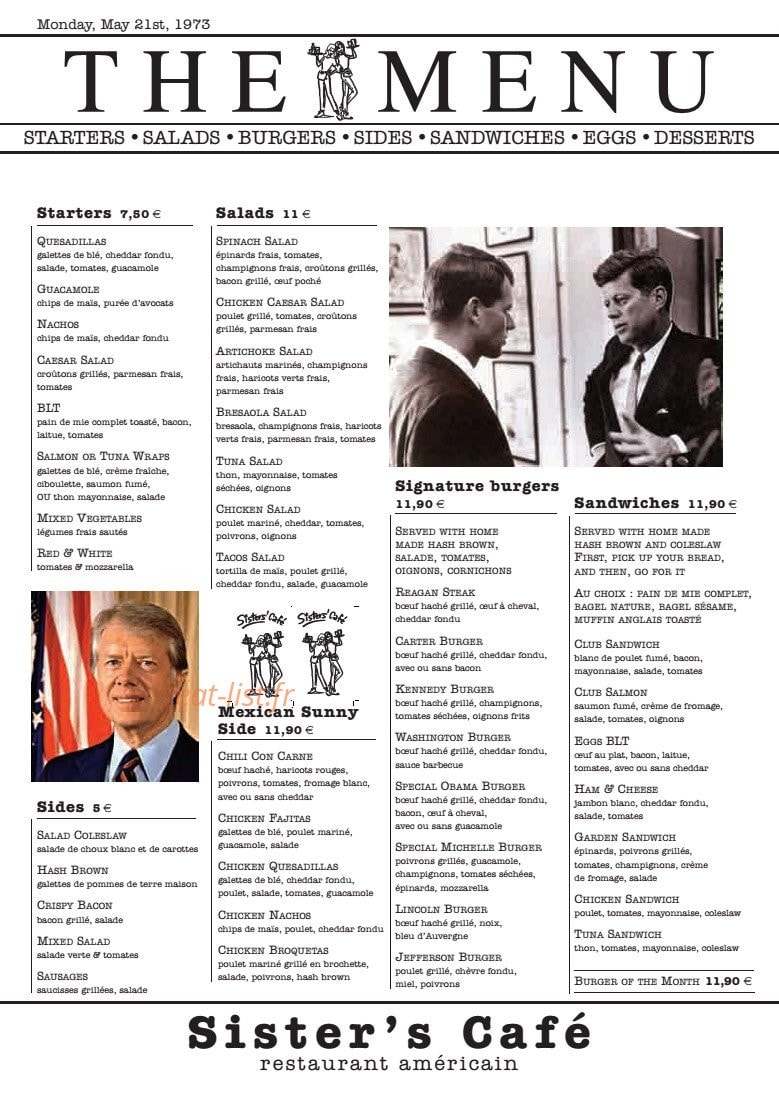 Sister'S Café — carte page 2