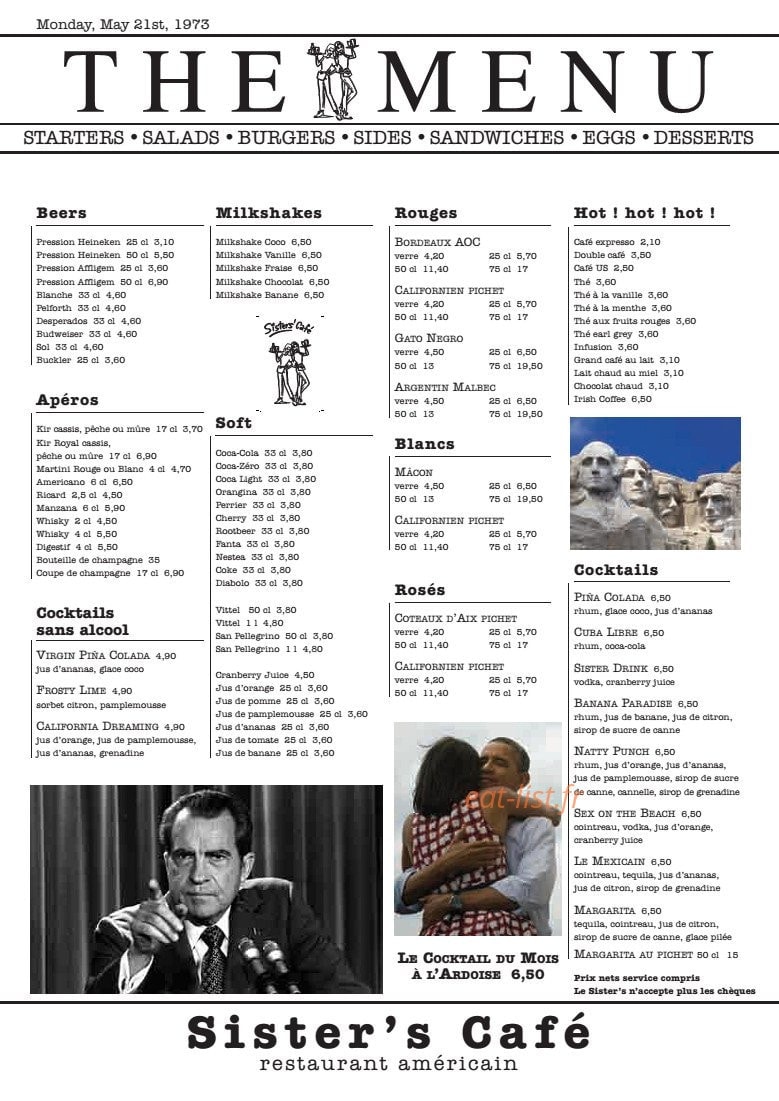 Sister'S Café — carte page 4
