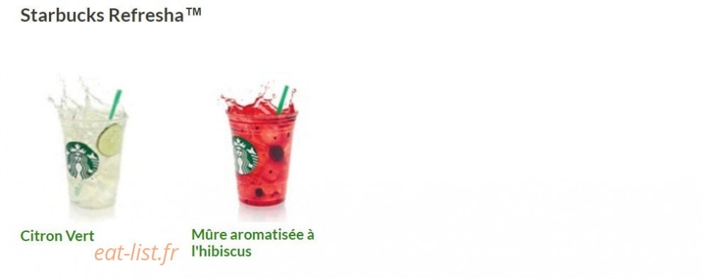 Starbucks coffee — carte page 11