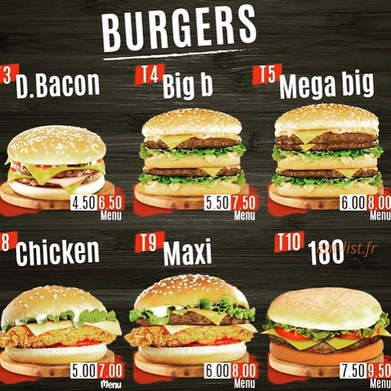 The Best Food — carte page 3