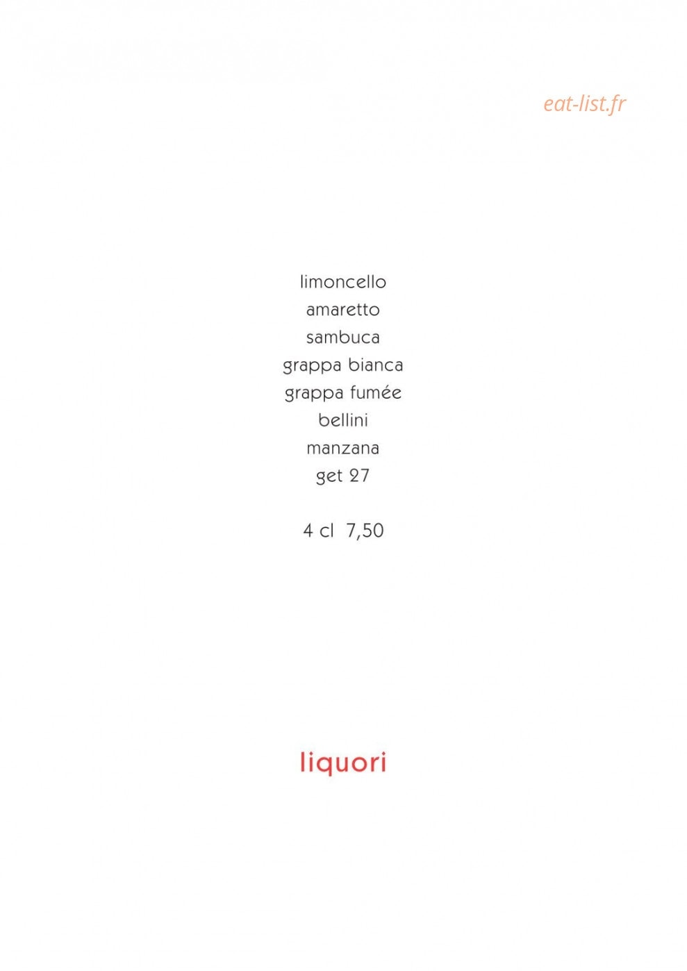 Trattoria peppone — carte page 8