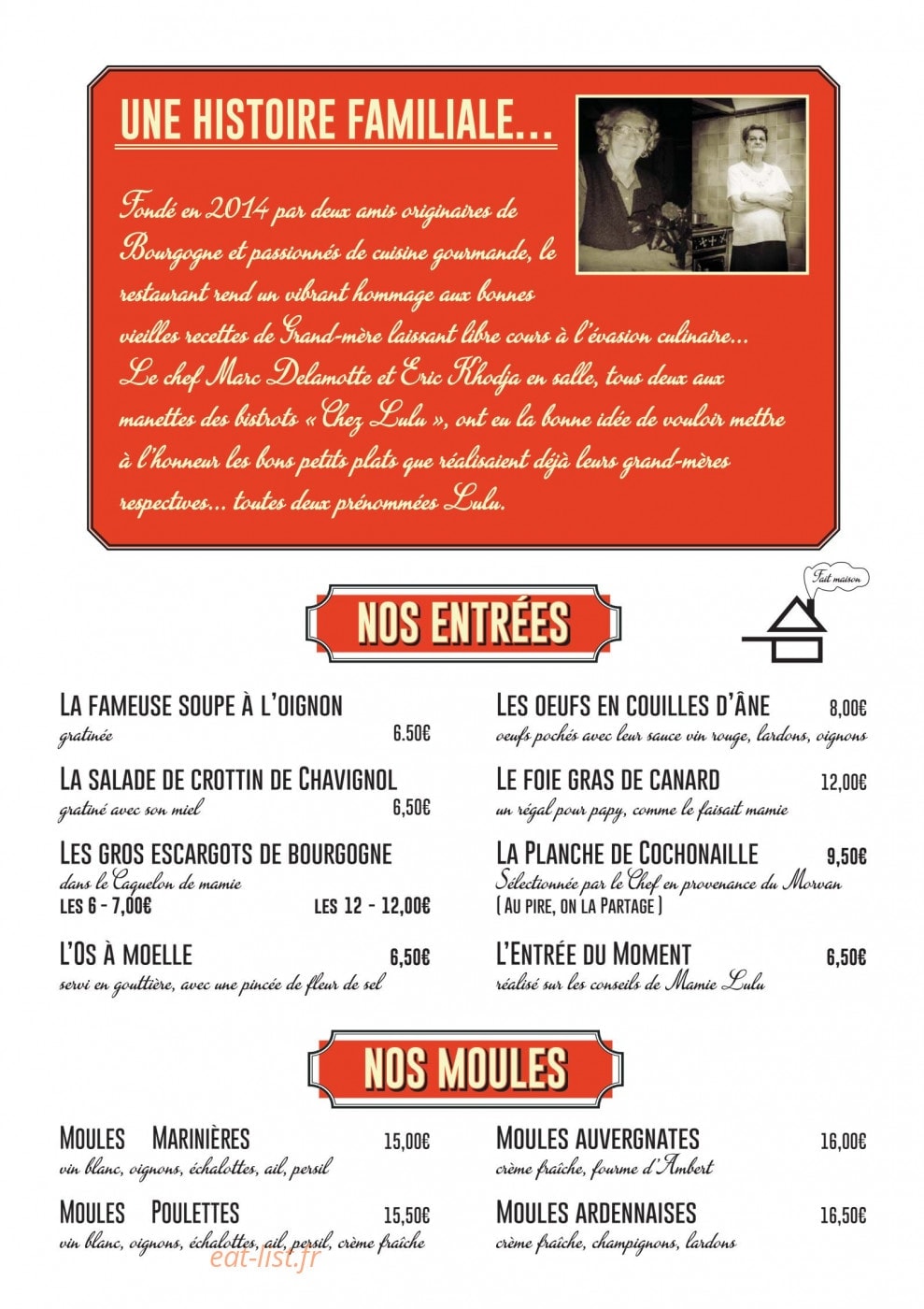 Chez Lulu — carte page 2