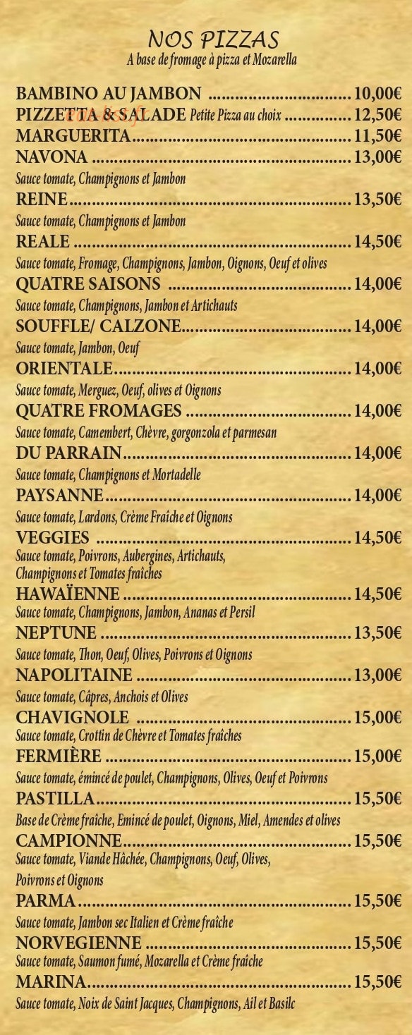 Chez Mario — carte page 3