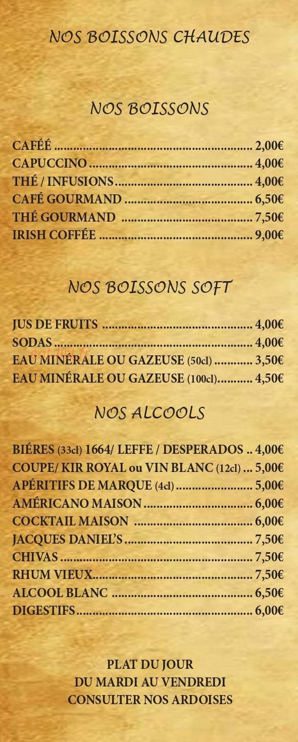 Chez Mario — carte page 5