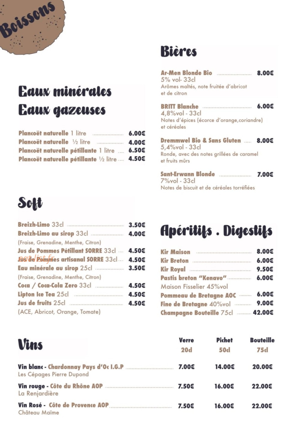 Crêpite — carte page 7