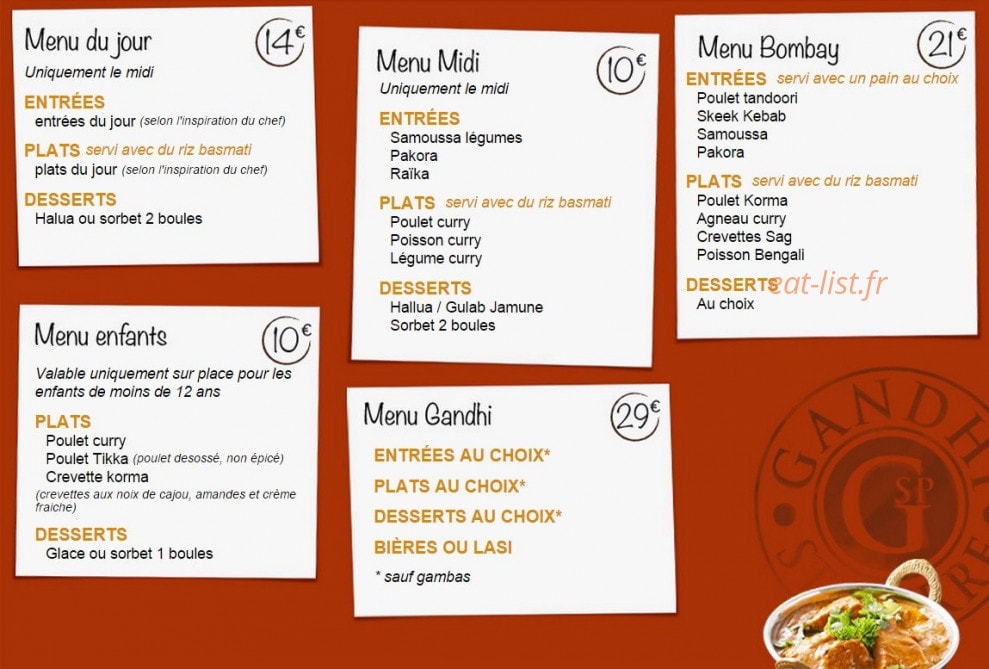 Gandhi Saint Pierre — carte page 1