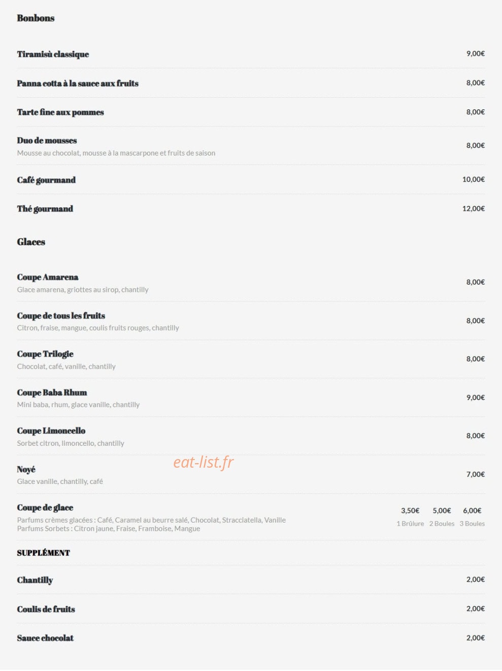 Il Invito Ristorante — carte page 4