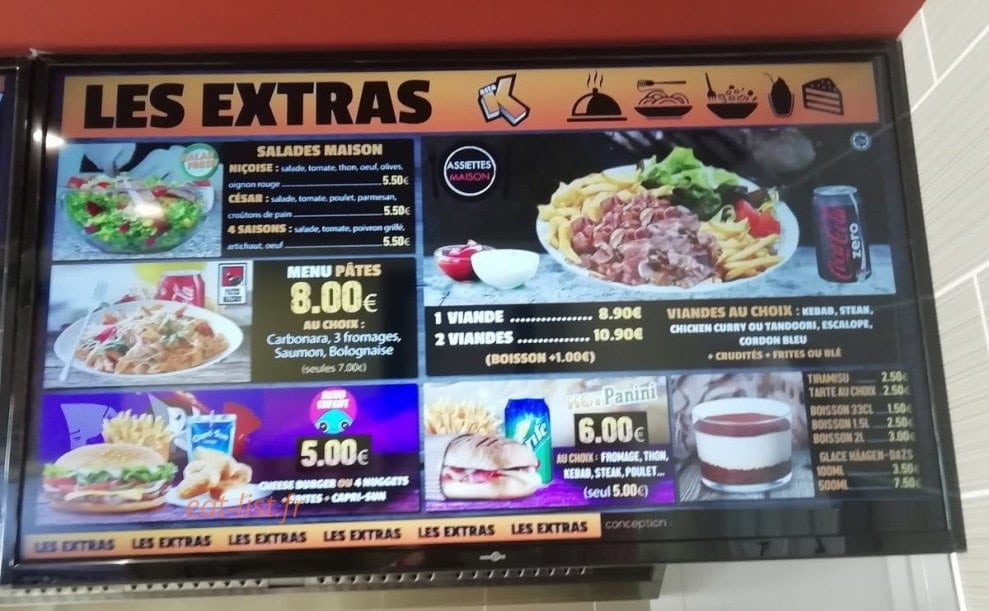 Kasta Tacos & Burger — carte page 2