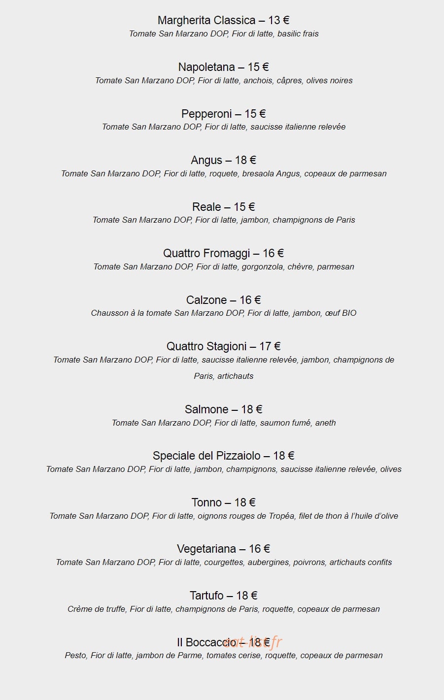L'Annexe de l'Osteria — carte page 3