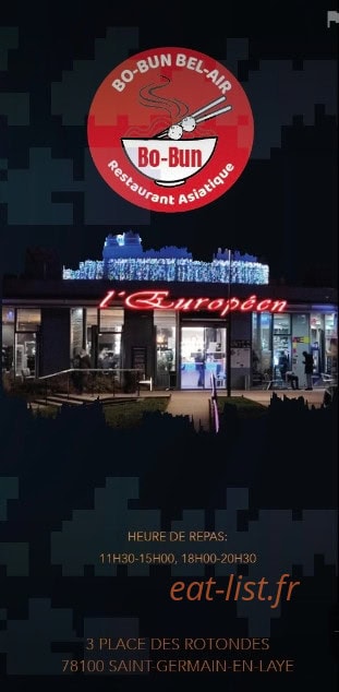 Carte et menu L' Européen/Bobun Bel-Air Saint-Germain-en-Laye