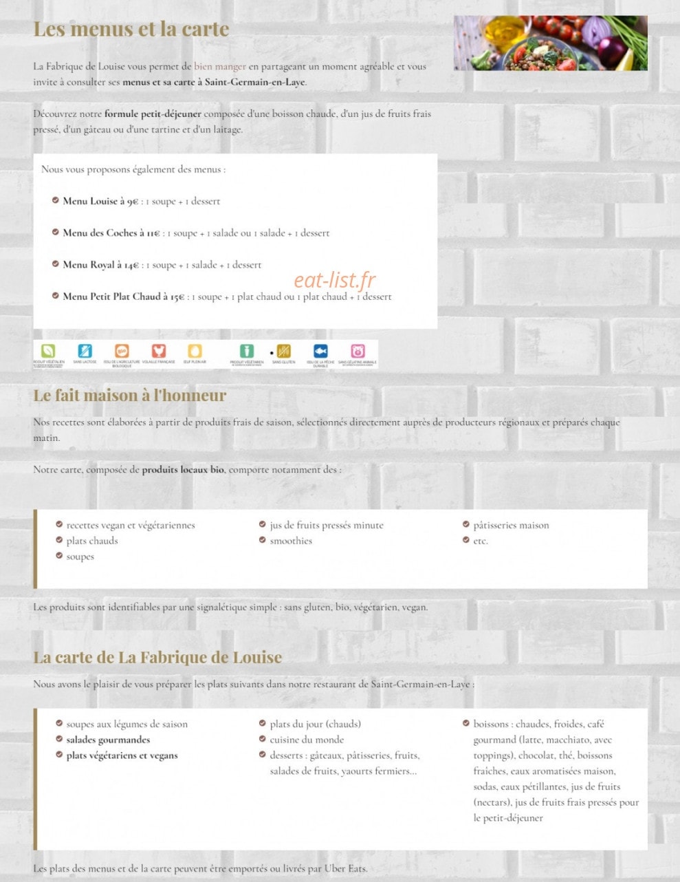 La Fabrique de Louise — carte page 1
