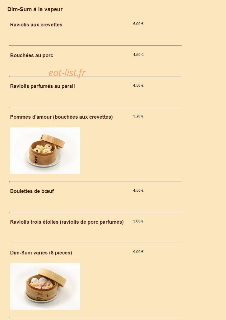 La Table Saint Germain — carte page 3