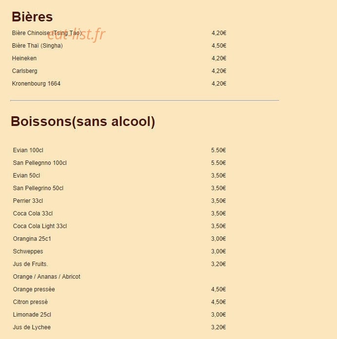 La Table Saint Germain — carte page 20