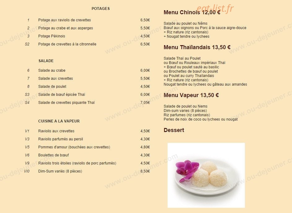 La Table Saint Germain — carte page 23