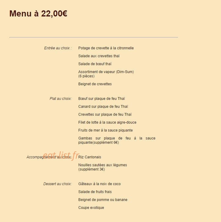 La Table Saint Germain — carte page 18