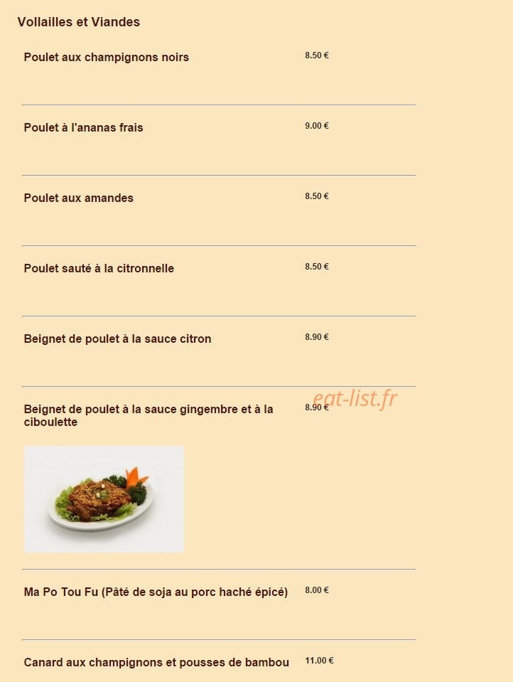 La Table Saint Germain — carte page 5
