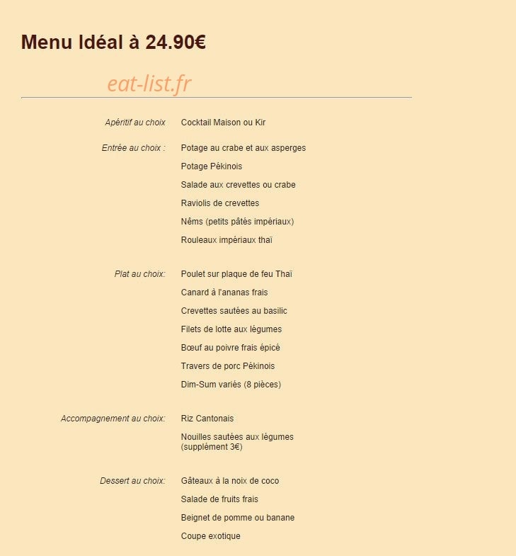 La Table Saint Germain — carte page 17