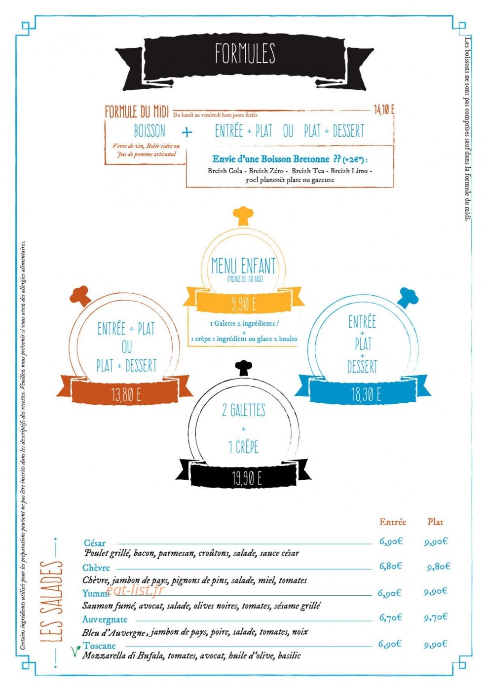 Le Comptoir Breto — carte page 3