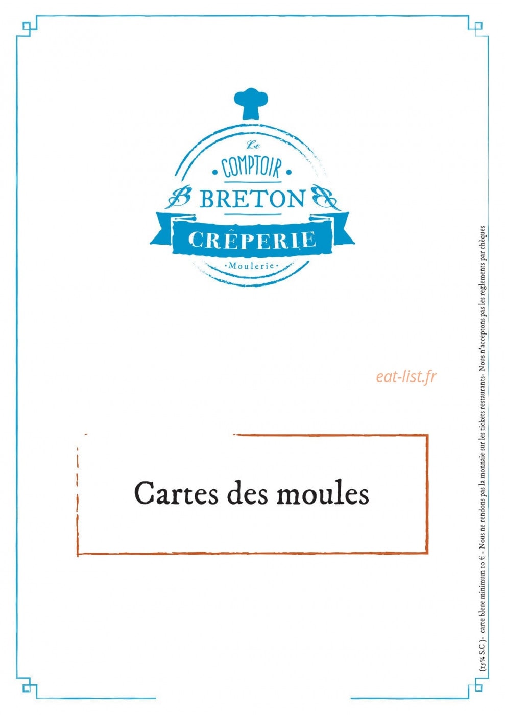 Le Comptoir Breto — carte page 7