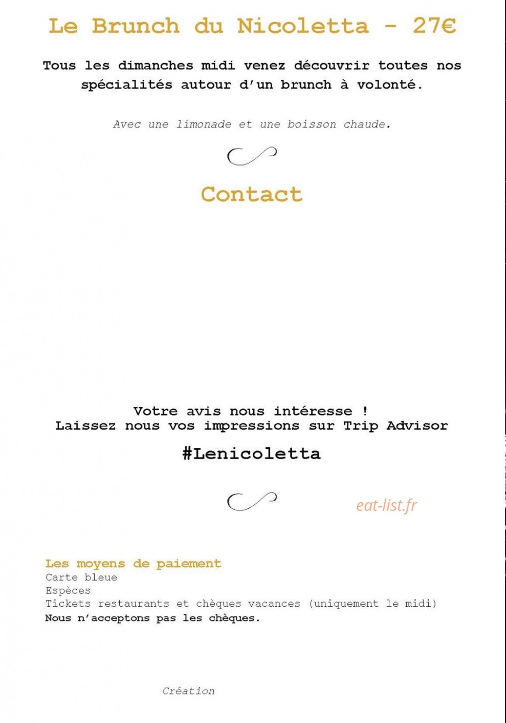 Le Nicoletta — carte page 10