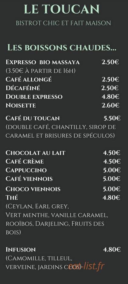 Le Toucan — carte page 5