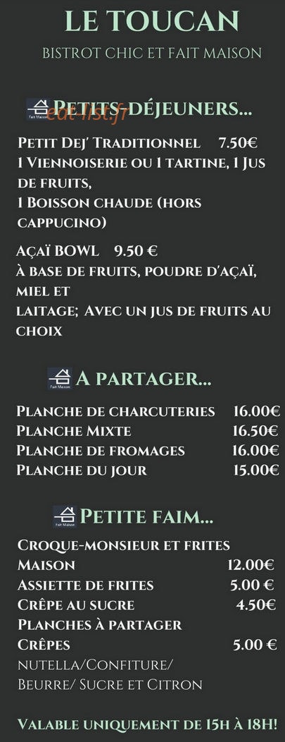Le Toucan — carte page 4